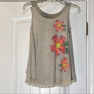 Justice tank top size 16